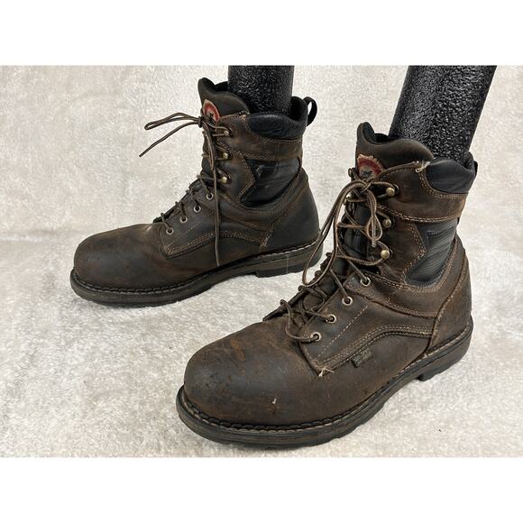 Red Wing Irish Setter Ramsey 8” Work Safety Aluminum Toe Boots Mens Sz 14 - Picture 2 of 6